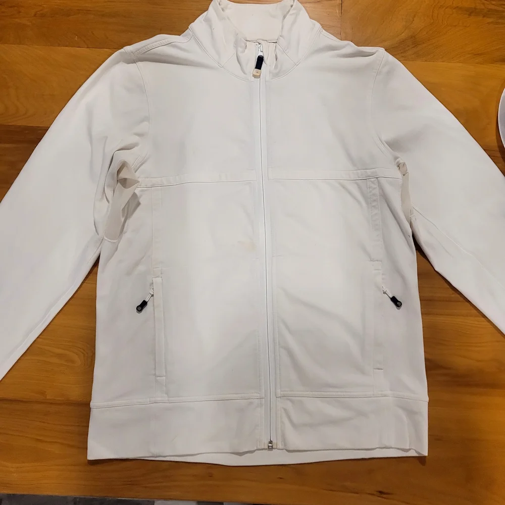 Lululemon Athletica White Zip-Up Jacket